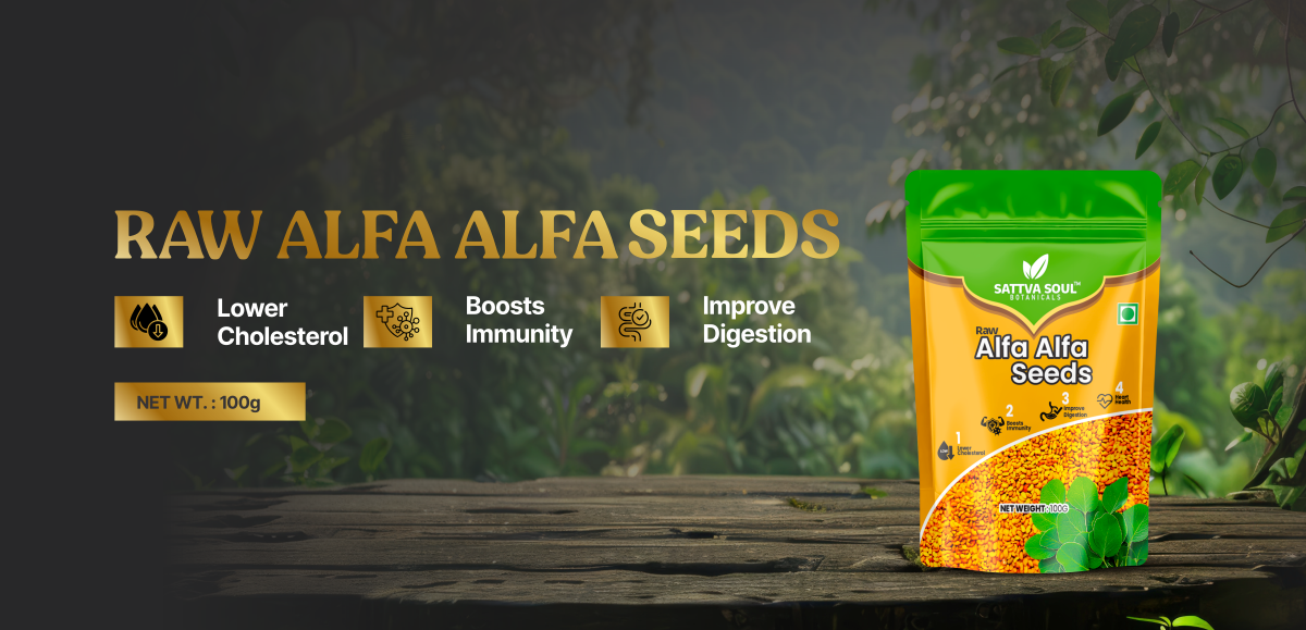 SATTVA SOUL ALFALFA SEEDS 100 GM
