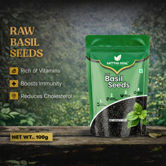 SATTVA SOUL BASIL SEEDS 100 GM