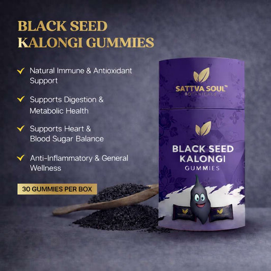 SATTVA SOUL SHILAJIT GUMMIES BLACK SEED 60 GUM