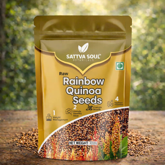 SATTVA SOUL RAINBOW QUINOA SEEDS 500 GM