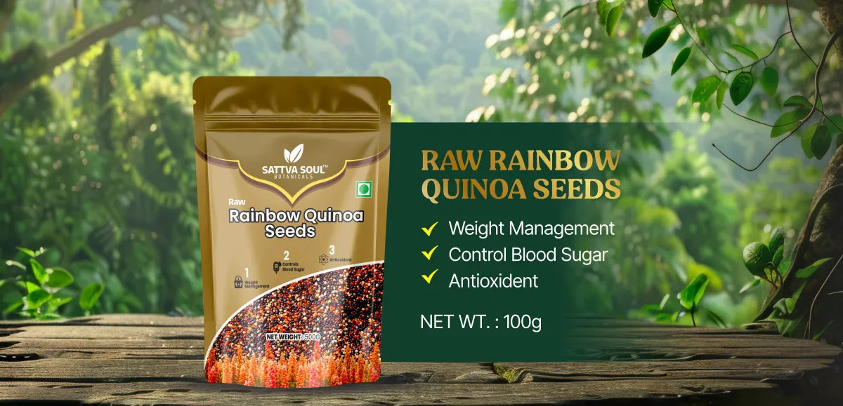 SATTVA SOUL RAINBOW QUINOA SEEDS 500 GM